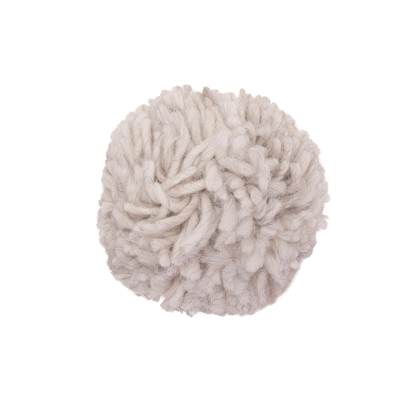 Bommel dickes Garn Grau