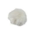 Pompon blanc en fourrure