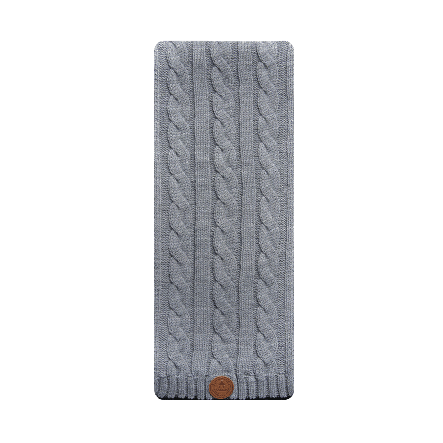 Écharpe Crème Gin Gris Chiné