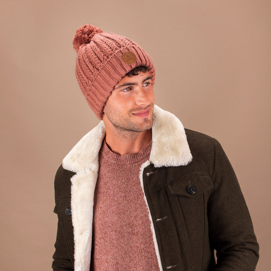 Bonnet Moscou Mulet Vieux Rose