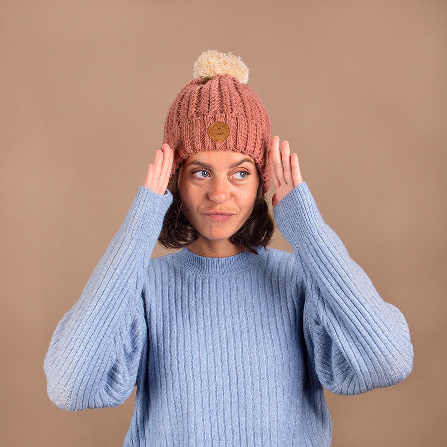 Bonnet Moscou Mulet Vieux Rose