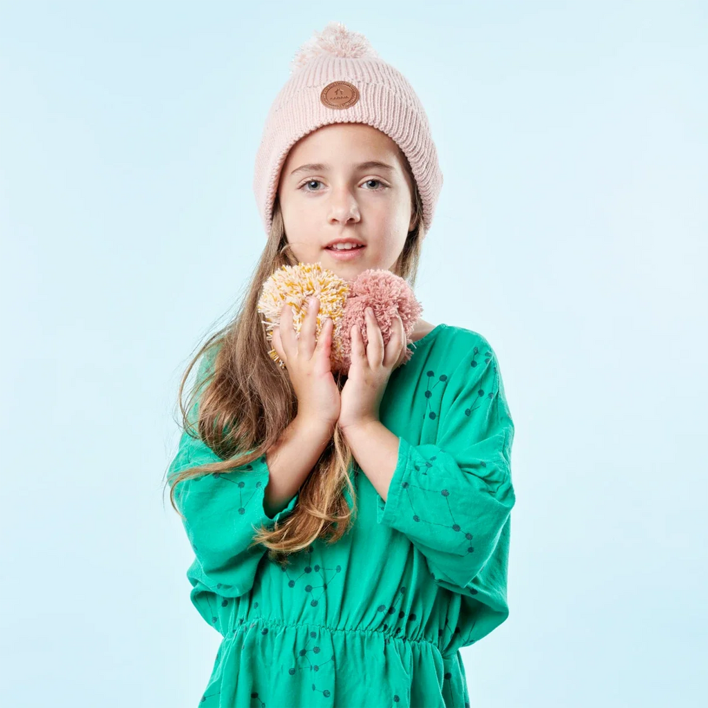 Bonnet Rose Pomme Polaire