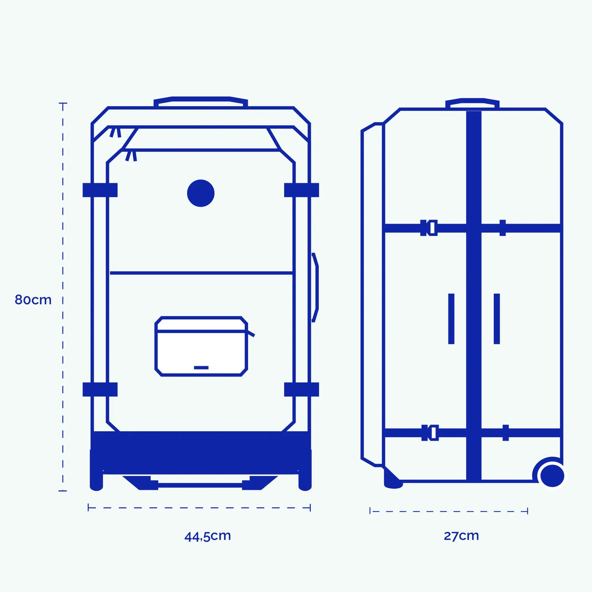 2-Rad-Weichschalenkoffer groß Bimini