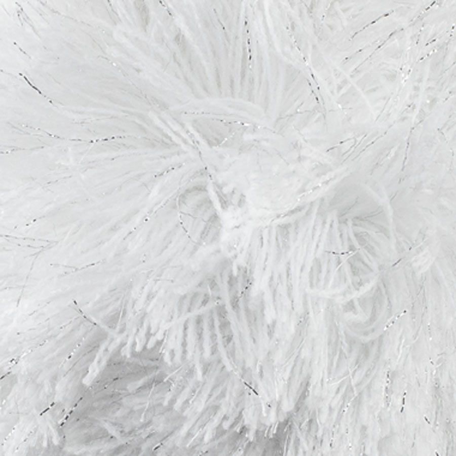Pompon argenté/blanc