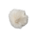 Bommel-Fell in Creme